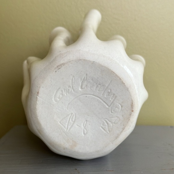 Vintage Draped Handkerchief Porcelain Vase - Carol Barclay - MCM style - Picture 4 of 8